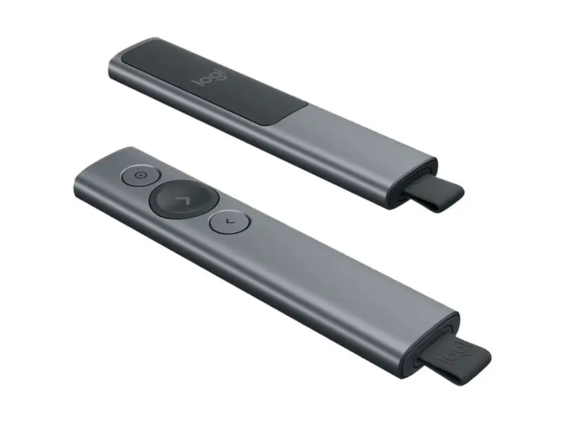 presentador avanzado logitech spotlight – bluetooth y receptor usb, alcance 30m, gris (slate)