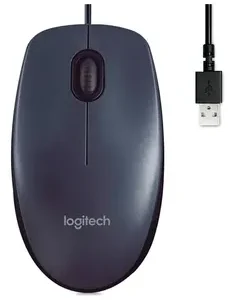 mouse Óptico logitech m100 – conexión usb, gris oscuro